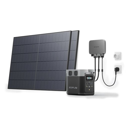 ECOFLOW Balkonska sončna elektrarna s shranjevalnikom DELTA 2 1kWh Slike