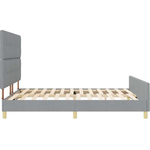  Krevet na okviru Svjetlosiva 180x200 cm Tkanina Slike