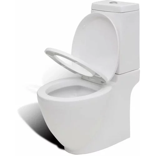 Keramička Keramična WC školjka pretok vode zadaj bela, (20766867)