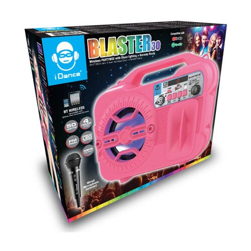 Idance blaster 30 pink karaoke zvučnik sa mikrofonom ( 35445 ) Slike