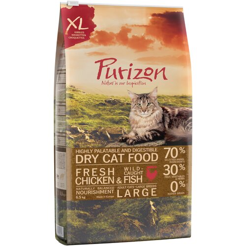 Purizon Large Adult pi&amp;scaron;čanec &amp;amp; riba - brez žit - 2,5 kg Slike