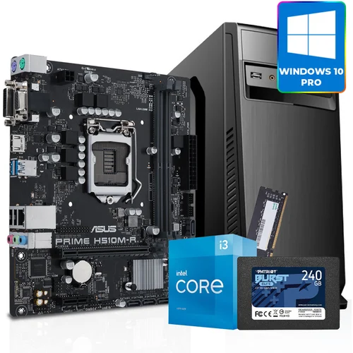 RBS OFFICE WIN 10 PRO i3-10105 3.70GHz, MB H510M, RAM 8GB DDR4, SSD 2,5 240GB , Kućište sa napajanjem...