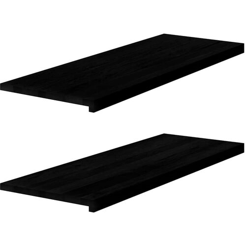  Prozorske klupice 2 kom tamnosmeđe 110x40x2 cm masivne hrast Cene
