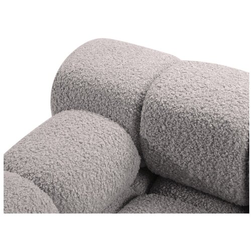 Micadoni Svetlo siva sedežna garnitura iz tkanine boucl&amp;eacute; 188 cm Bellis &amp;ndash; Home Slike