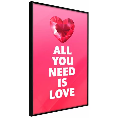  Poster - Ruby Heart 20x30