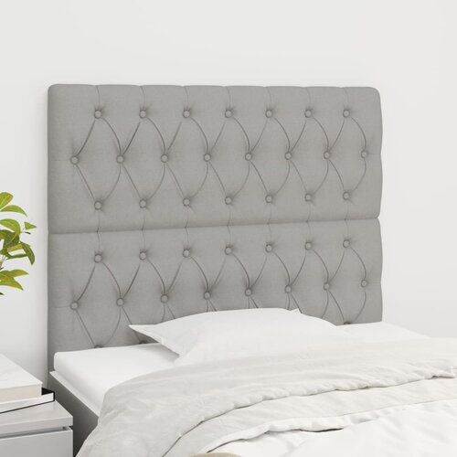 vidaXL Uzglavlja 2 kom svjetlosivi 100x7x78/88 cm od tkanine Cijene