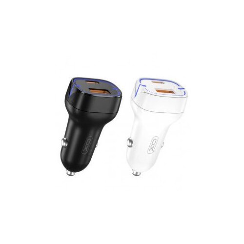 XO Auto punjač -CC37 USB+Type-C 20W/ bela Slike