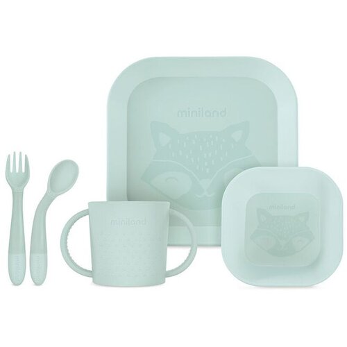 Miniland set za jelo square mint Cene
