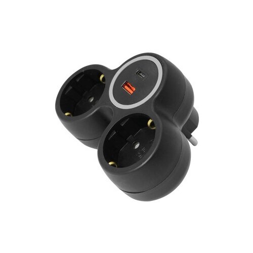 Commel Razdjelnik 2-struki s USB punjačem A+C Cene