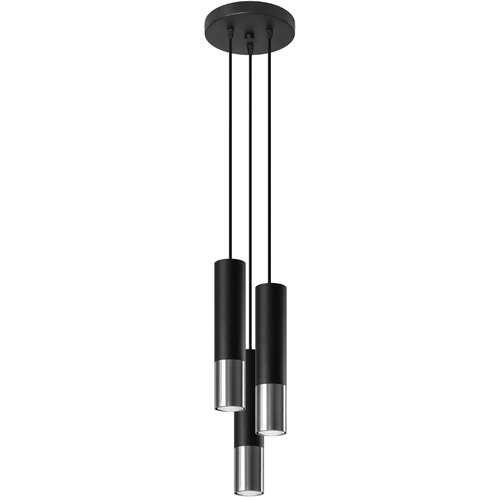 Sollux Lighting Obesna svetilka LOOPEZ 3P črna/krom, (21626973) Cene