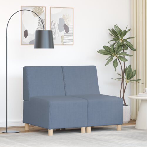 SOFA Chiar 2 pcs Plava 55 x 74 x 82 cm Baršunasta tkanina Cijene