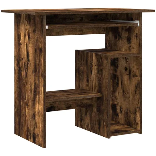 Maison Chic Pisalna miza - pisarniška miza - Računalniška miza dimljeni hrast 80x45x74 cm konstruiran les, (21785387)