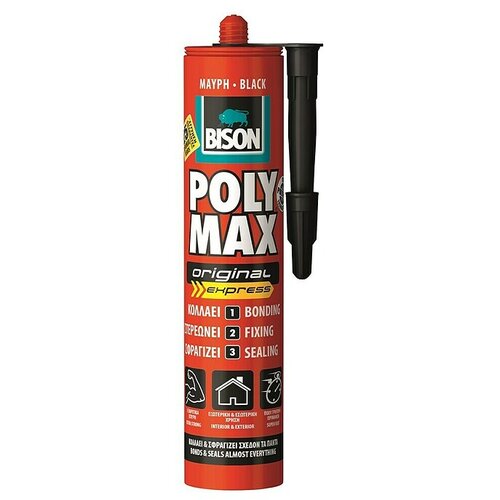 Bison Poly Max Univerzalno montažno ljepilo Express (Otporno na UV svjetlost, 425 g, Crna) Cijene