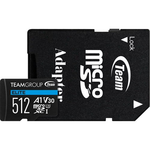 Team Group Elite A1 512GB MicroSD UHS-I U3 90MB/s Android spominska kartica - TEAUSDX512GIV30A103