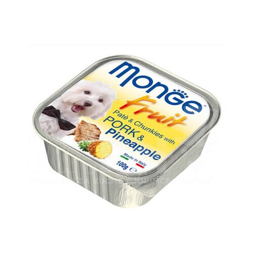 Monge Pa&amp;scaron;teta za pse sa ukusom svinjetine i ananasa, 100g Slike