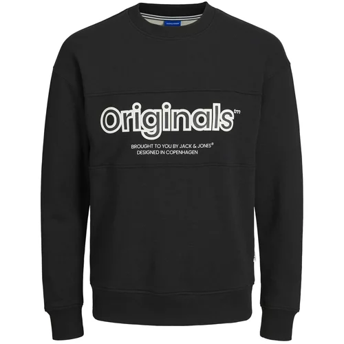 Jack & Jones Sweater majica 'LAKEWOOD' boja vina / crna