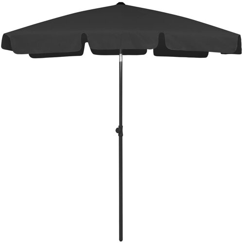 vidaXL Suncobran za plažu crni 180 x 120 cm Cijene