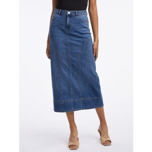 Orsay Dark blue denim maxi skirt - Women Cijene