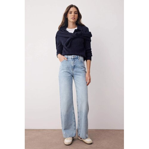 TRENDYOLMILLA ženski pantalone model Twoaw26Je00074, svetloplava-plava Cene
