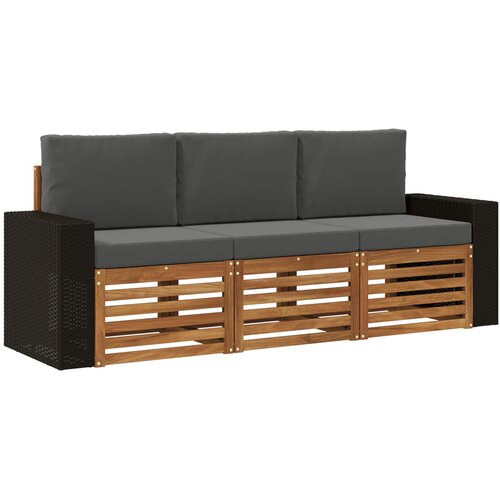  Setovi sofa 3 kom. Čvrsto drvo akacije Slike