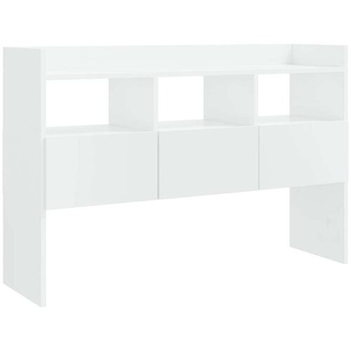 VidaXL Komoda visok sijaj bela 105x30x70 cm iverna plo&amp;scaron;ča Slike