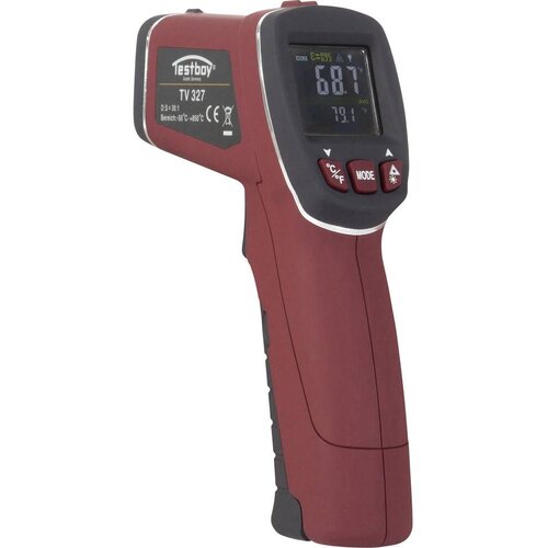 TESTBOY TV 327 Infracrveni termometar Optika 30:1 -50 Do +760 °C Beskontaktno IC mjerenje, Kontaktno mjerenje Cijene