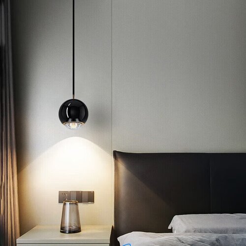  Dengling Viseća lampa LED, Crna Slike