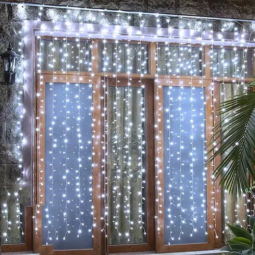  led dekorativna bela zavesa 3x3m Cene