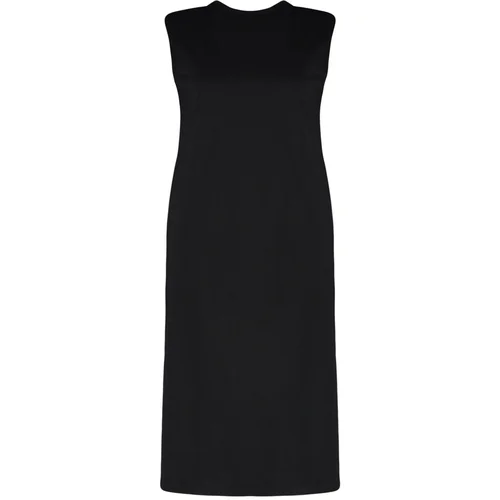 Trendyol Curve Plus Size Dress - Black - Shift