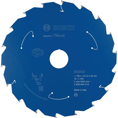 Bosch Expert for Wood list kružne testere za akumulatorske testere 190x1,5x30 T18 Slike