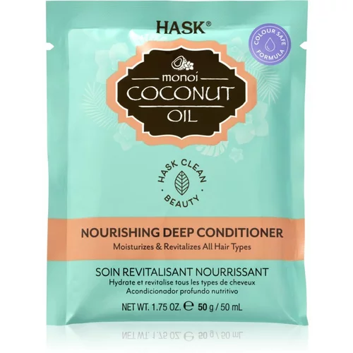 Hask Monoi Coconut Oil revitalizacijski balzam za sijaj in mehkobo las 50 ml
