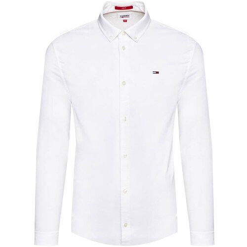 Tommy Jeans Srajce z dolgimi rokavi DMODM09594 Bela Slike