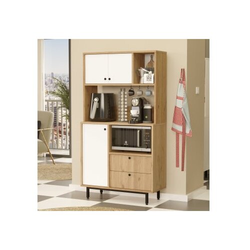 Hanah home Multifunkcionalna komoda RE3-SW, 88 x 161,2 x 35,5 cm, Hrast Slike