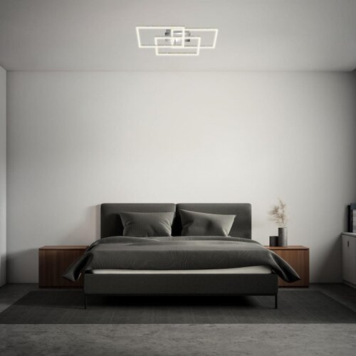 BRILO prigu&amp;scaron;iva LED stropna svetiljka FRAME LED/57W/230V 3000K mat hrom Slike