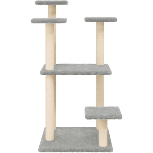 vidaXL Grebalica za mačke s platformama svjetlosiva 98 5 cm Cijene