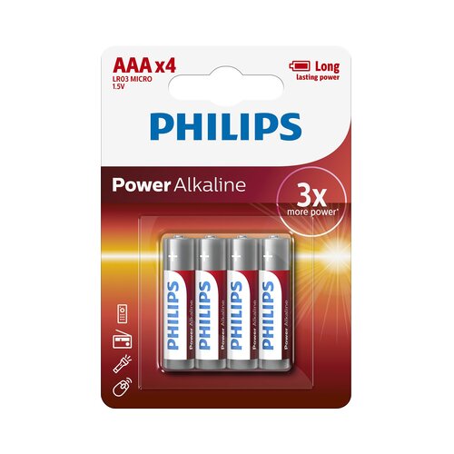 Philips LR03P4B/10 Power Alkaline AAA 4 baterije Slike