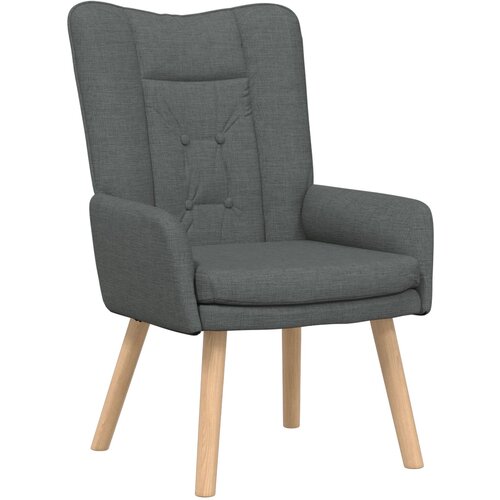 vidaXL Udobna stolica tamno siva tkanina Cijene