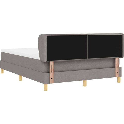 Box spring krevet Sivo-smeđa 140 x 190 cm tkanina - Sivo-smeđa 140 x 190 cm Dizajn linija Slike