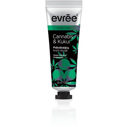 EVREE CANNABIS - Krema za ruke za suvu i ispucalu kožu sa uljem kanabisa i kukia 30ml Slike
