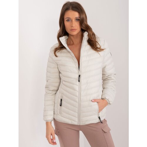 Fashion Hunters Light beige quilted jacket without hood SUBLEVEL Slike