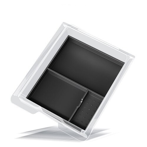 INF organizator za sredinsko konzolo za tesla model 3/Y - napol zavita silikonska podloga & prozorna škatla - siva black model 4, (21732199) Cene