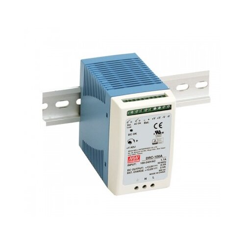 Mean Well napajanje za sigurnosne sisteme DRC-100A, 100W Slike