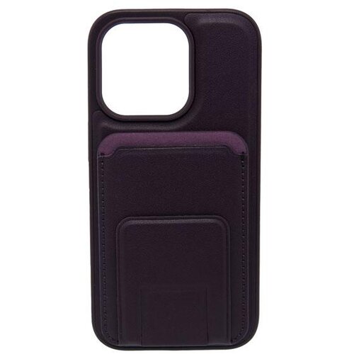  Maska za telefon LEATHER MAGSAFE WALLET za Iphone 14 Pro, Ljubičasta Cene