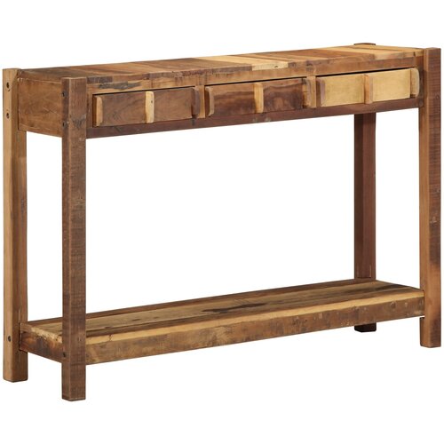 VidaXL Konzolna miza 107x33x76 cm Trden les Recikliran Slike