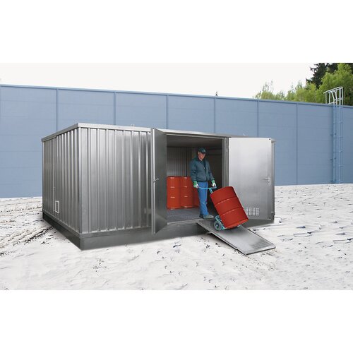 LaCont Toplotno izoliran skladiščni vsebnik za vnetljive snovi, zunanje mere VxŠxG 2585 x 5075 x 4200 mm, pocinkan Cene