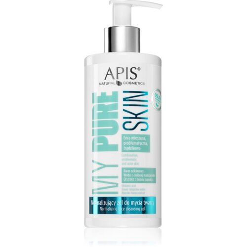 Apis Natural Cosmetics My Pure Skin čistilni gel za normalizacijo kože za obraz 300 ml Slike