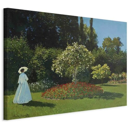  Slika - Claude Monet – Woman in the Garden 120x80 Na talijanskom platnu Cene
