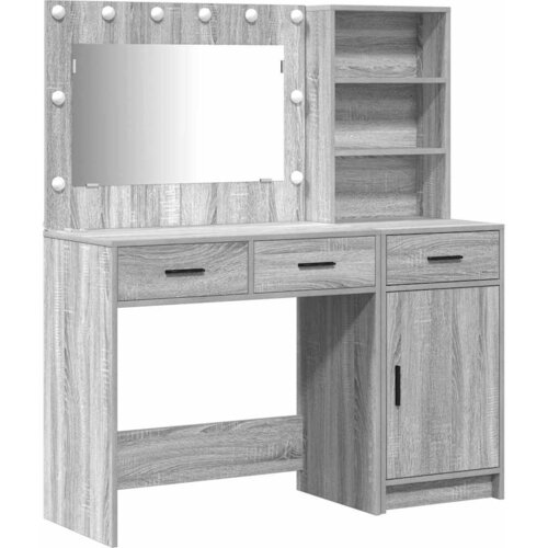  Toaletni stol 2 kom. Siva 78,5 x 41 x 135 cm Konstruirano drvo Slike