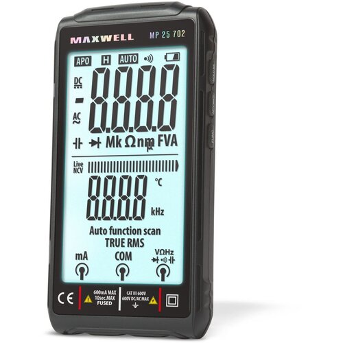 Maxwell-Digital Digitalni avtomatski "FullScreen" multimeter 4,2" s polnilno baterijo Cene