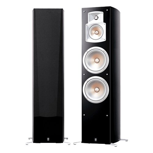 Yamaha NS 777 stand speaker system (3-way bass reflex, waveguide horn, 100W) piano black Slike